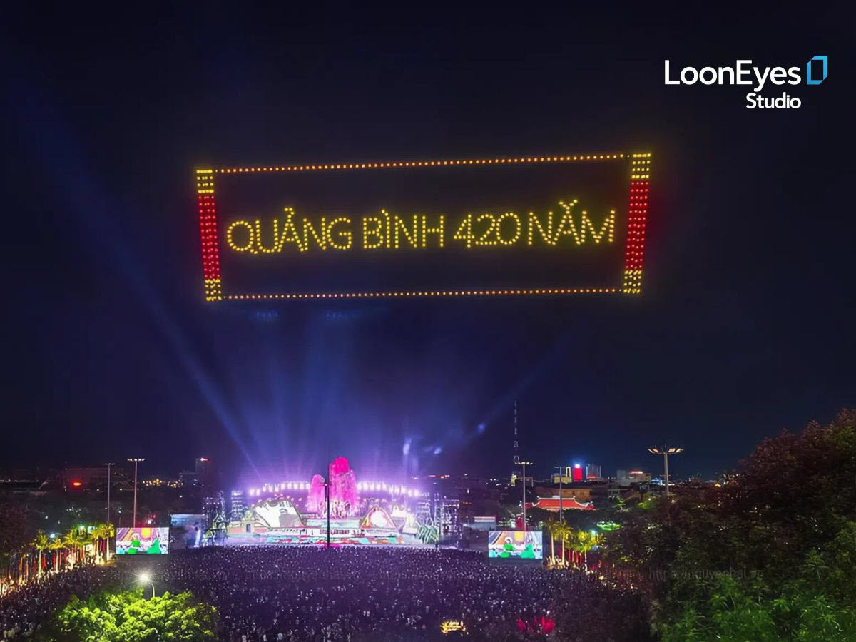 Quang Binh’s 420th Anniversary shines bright with 1,000 drones