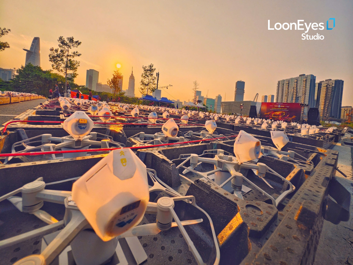 Drone Formation System Positioned for Drone Light Show