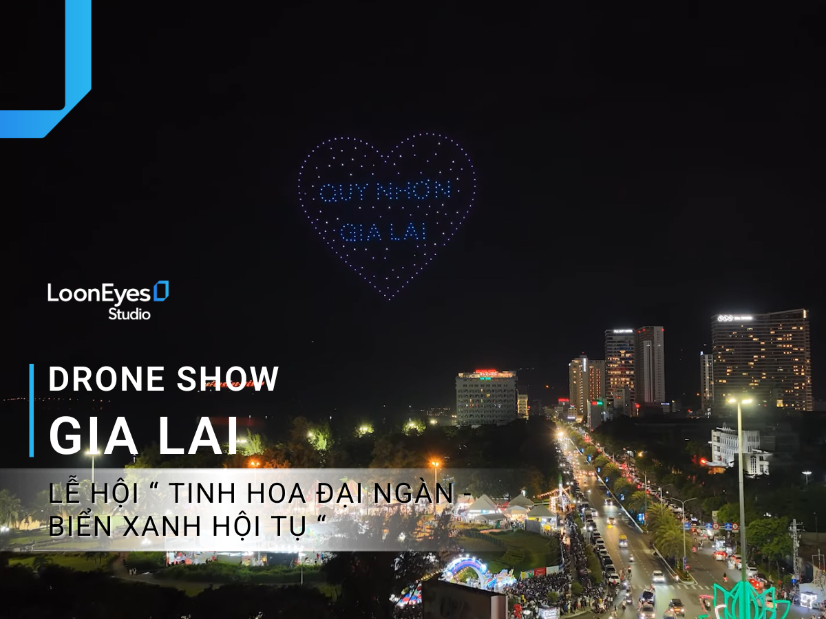 Quy Nhon Drone Show 2025: 500 Drones Illuminate the Sky at the “Highland Essence – Ocean Convergence” Festival