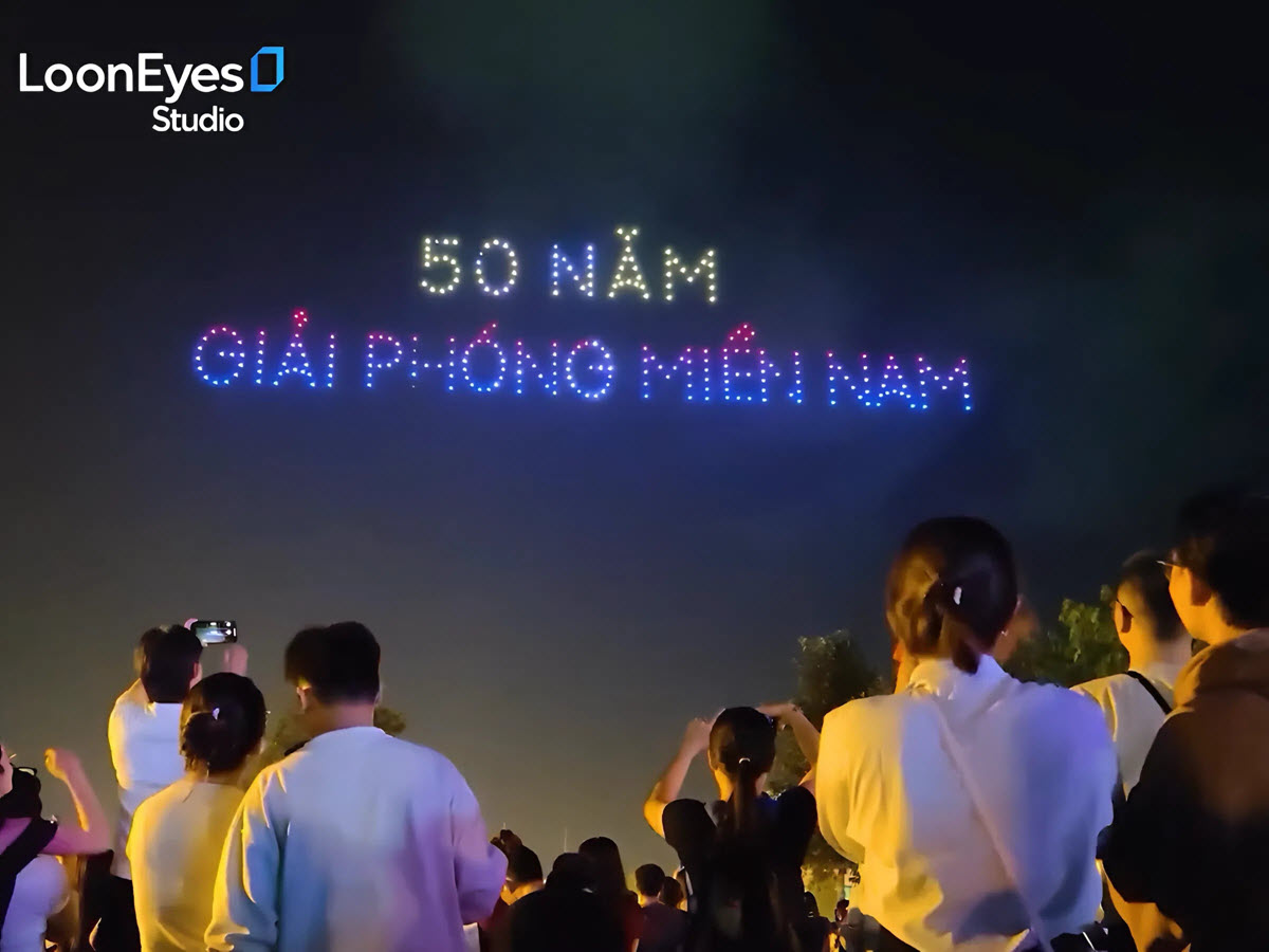 Tra Vinh Drone Light Show 2025 - Celebrating 50 Years of the Liberation of Southern Vietnam